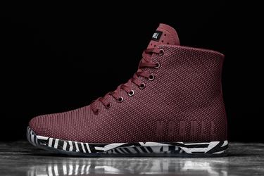 Nobull High-Top Women's Trainers Dark Red | Australia (HJ1296)